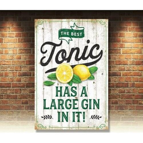 The Best Tonic Has A Large Gin In It! G&T Glacon Slice Small Metal