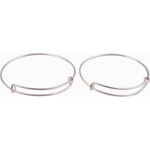 10PCS Fashion Expandable Wire Bangle Bar Bracelets FREE SHIPPING