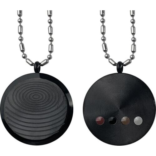 Fashion Anti EMF Radiation Protection Pendant Quantum Energy Necklace with 4 Health Stones Charm Chain Necklace