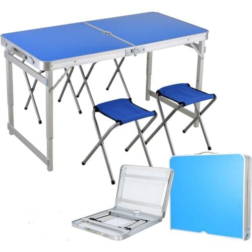 Outdoor Folding Table Chair Camping Aluminium Alloy Picnic Table Waterproof Ultra-light Durable Folding Table Desk For