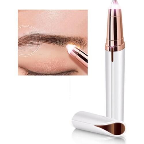 Portable Women Electric Eyebrow Trimmer Makeup Painless Eye Brow Epilator Mini Shaver Razors Facial Hair Remover Makeup Tools