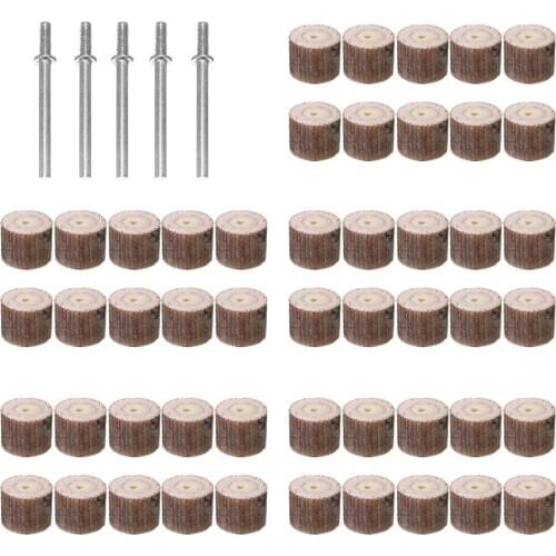 50Pcs 80-600 Grit Grinding Sanding Flap Wheels Sandpaper Sanding Disc For Abrasive Grinder Rotary Tools with 5Pcs Connection Rod