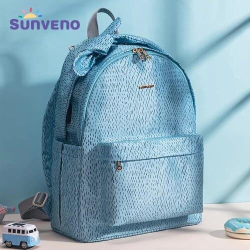 Sunveno Baby Daper Bag Mommy Stroller Bags USB Large Capacity Waterproof Nappy Bag Mummy Maternity Travel Backpack Baby care