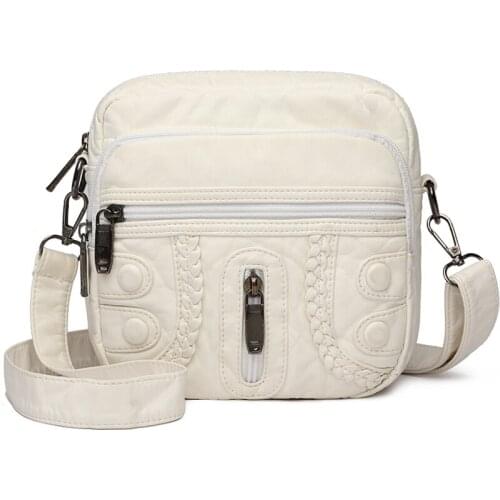 Women Shoulder Bag Fashion Pure Color Casual Tote Outdoor Bag High-quality Leather Handbag Zipper Messenger Bags Sac 2021