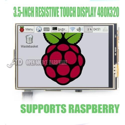 1 pcs 3.5 inch Resistive touch LCD display for Raspberry PI3 PI2 B + 3