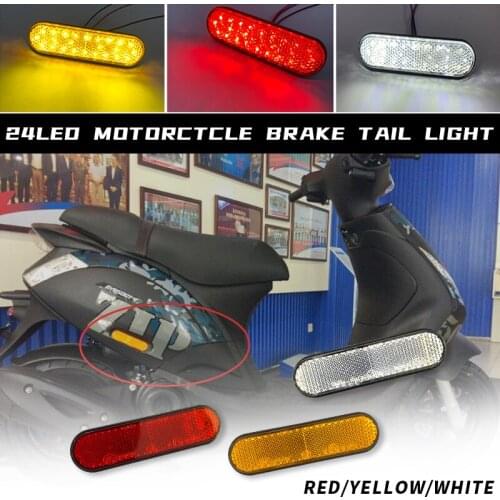 12V LED Turn Signal Motorcycle Turn Signals Light Tail Motorcycle Reflector Tail Brake Turn Signal Light Lamp Warning Lights