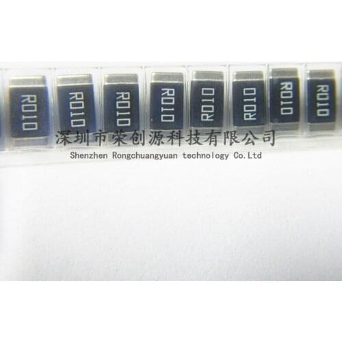 20PCS SMD Alloy resistor Chip 2512 3W 1% 0.01R R010 10mΩ 0.01OHM