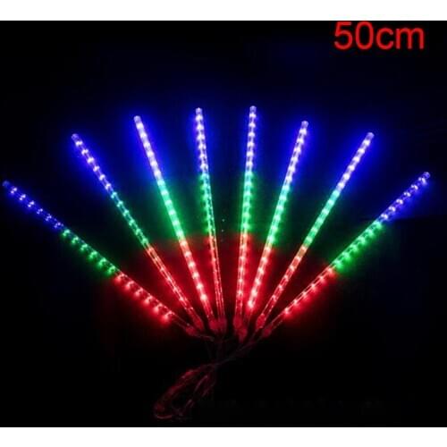30/50CM Waterproof LED Meteor Shower Rain Falling String Lights Christmas Decor
