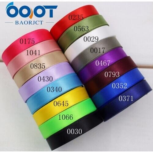 OOOT BAORJCT 174288 10 mm 10 yard Solid Color Ribbons SATIN RIBBON WEDDING PARTY TABLE ANNIVERSARY CAKE FLOWER DECORATING