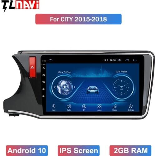 For 2014 2015 2016 2017Honda CITY Left Hand Drive Android 10 GPS Car Radio Audio Stereo Multimedia Player