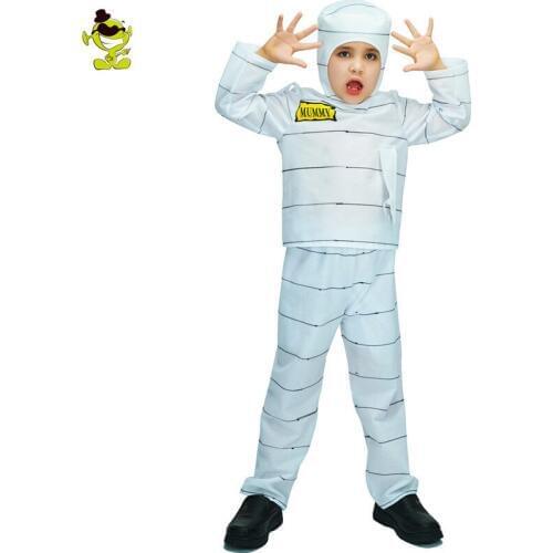 Kids Halloween Costumes Cosplay Mummy Clothing Purim Zombie Mummification Outfits Role Play Terror Dead Sets for Boys