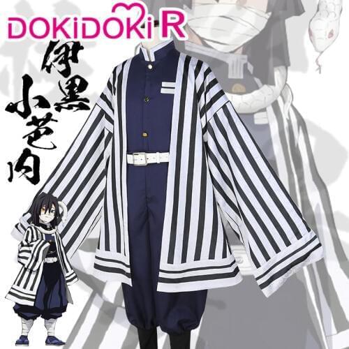 DokiDoki-R Anime Demon Slayer: Kimetsu no Yaiba Cosplay Iguro Obanai Costume Men Kimetsu no Yaiba Cosplay Costume Obanai