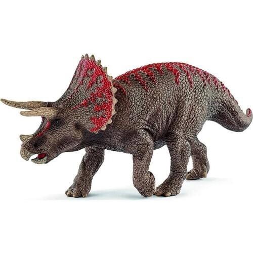 Newest 8.3inch Triceratops Dinosaurs Mouth Open Toy Figurine PVC Figure For Boys Animal Model Christmas Birthday Gift