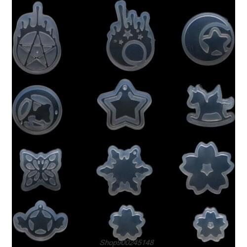 Resin Silicone Pendant Mold Tear Moon Ornaments Handmade Jewelry Making Mould Au08 20 Dropship