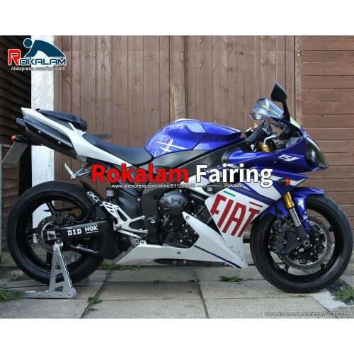 Custom Fairing For Yamaha YZF1000 R1 2007 2008 Blue White Motorcycle Aftermarket Body Kit (Injection Molding)