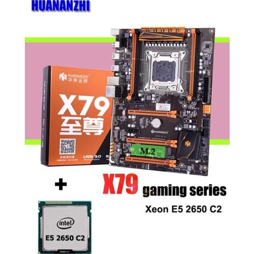 HUANANZHI deluxe X79 LGA2011 gaming motherboard bundle processor Xeon E5 2650 computer hardware DIY welcome to WUSON store
