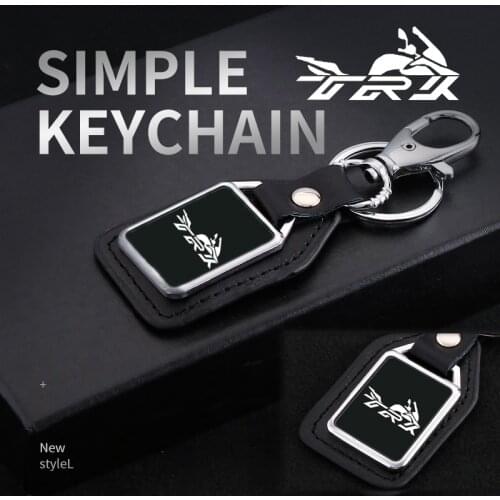 Motorcycle Creative mirror engraving leather metal keychain keychain for Benelli TRK 502 502X 2019 2020 2018 2017 Accessories