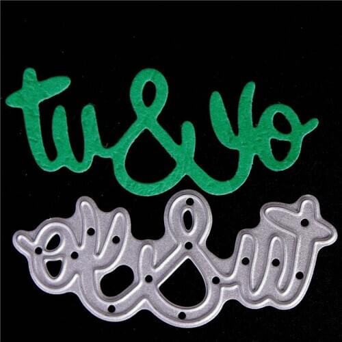 Metal Cutting Dies for Diy Scrapbooking Die Cut New 2018 Cuts for Paper Card Making Craft Embossing Photo Spanish letters word