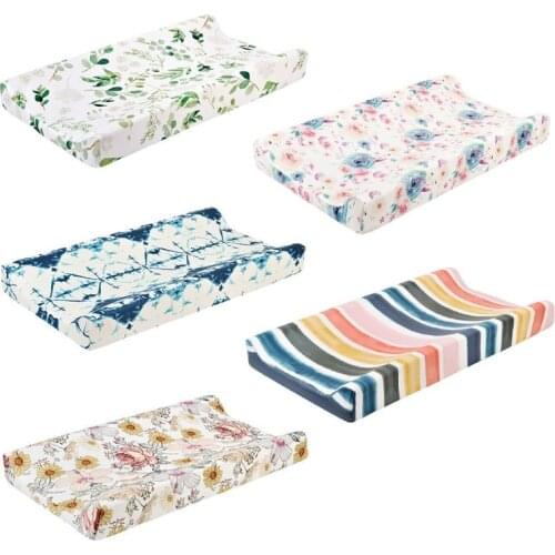 Reusable Baby Changing Mats Cover Floral Baby Diaper Mattress Diaper For Newborn Cotten Changing Pats Flool Play Mat