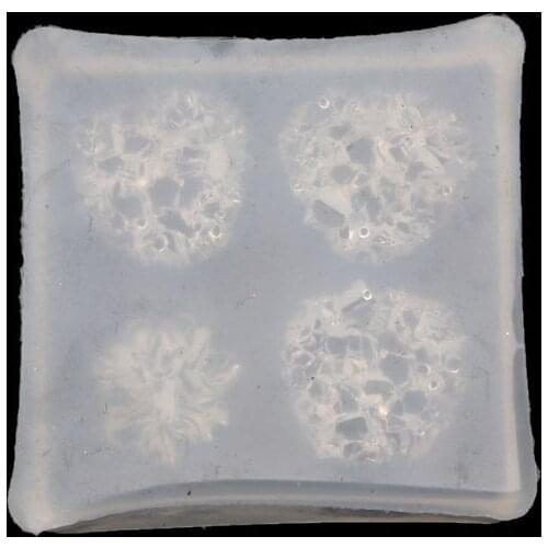 Irregular Crystal Cluster Flower Resin Mold Crystal Quartz Rock Earring Mold Druzy Gem Pendant Mold Resin Jewelry Making