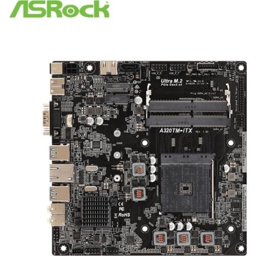 NEW Asrock A320 AM4 MINI-ITX Itx Htpc Moederbord Voor A320TM-ITX Desktop Board USB3.1 M.2 DDR4