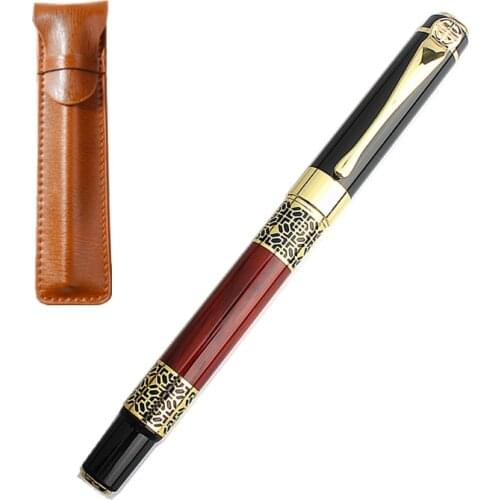 High Quality Classical Fountain Pen Wood Grain Luxury High-grade Business Pen Metal Signature Fountain Pen Writing Stationery