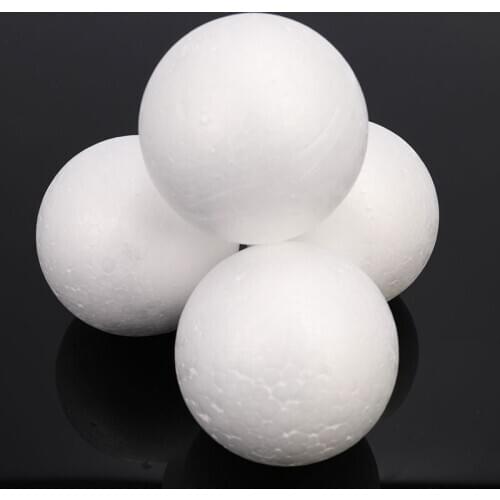 10pcs Polystyrene Styrofoam Foam Ball White Craft Balls For DIY Christmas Party Decoration Supplies Gifts