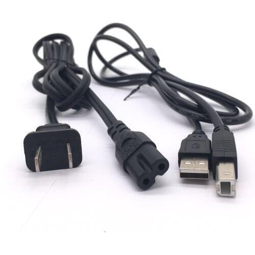 USB Cable+Power Cord Printer for Epson Expression Home XP330 XP430 XP340 XP520