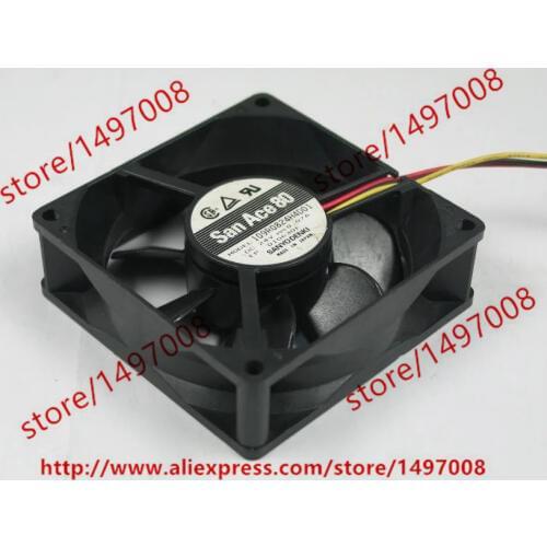 SANYO DENKI 109R0824H4D01 DC 24V 0.07A 80X80X25mm Server Cooling Fan