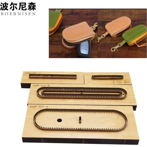 SMVAUON Japanese Steel Knife Car Key Bag Can Be Customized DIY Pattern Leather Die Cutting Laser Wood Mold Pendant Mold