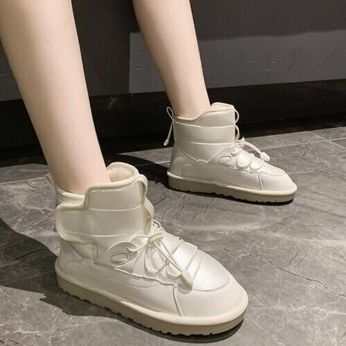 2020 Ankle Boots for Woman Comfortable Winter Ladies Shoes Fashion Bowknot Mixed Colors Snow Boots Women Womens Leather Boots