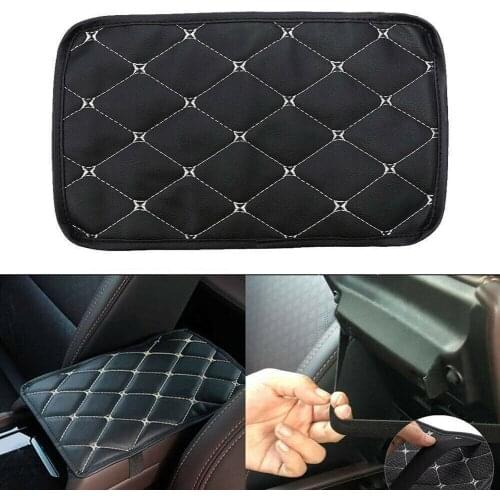 1pc Universal Car Armrest Pad Cover Auto Center Console Box PU Leather Mats Cushion Auto Interior Accessories