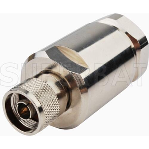 Superbat 10 pcs N Twist Plug RF Coaxial Connector for Corrugated Copper 7/8