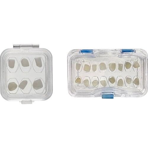 20pcs Dental All Ceramic Tooth Box Veneer Denture Storage Box Portable Arrangement Tooth Case