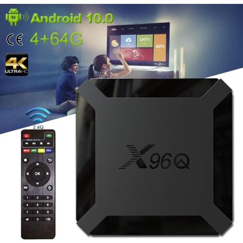 2020 High Quality X96Q Smart TV BOX Android 10.0 Quad Core 4GB 64GB 4K HD Set-Top Box PK X96Q Mini Fast Shipping