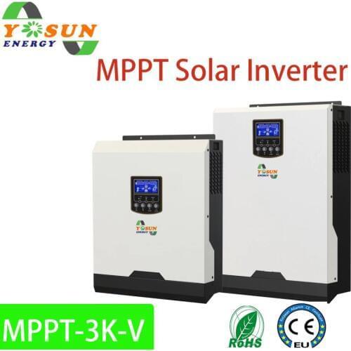 3Kva Solar Inverter 3200W MPPT Pure Sine Wave Inverter Off-Grid Inverter Build-in MPPT 80A AC Charge 24Vdc Battery