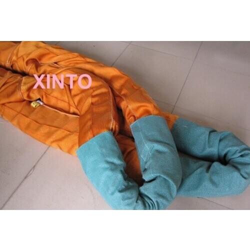 50TX1M--20M 6:1 High tensile Eye-eye soft round sling industrial grade lifting sling polyester fiber strap tree glass