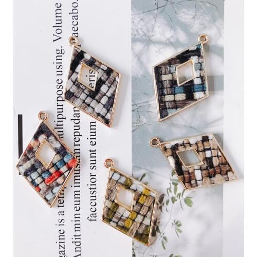 6 pieces / lot rhombusk goldearringsSuppliesfor AccessoriespendantEarring AccessoriesOther