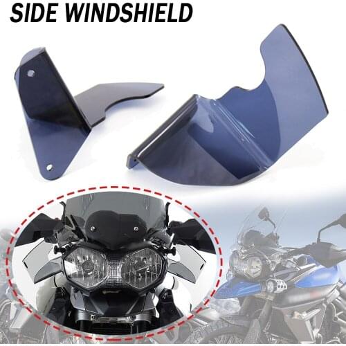 New Motorcycle Accessories For TIGER 800 XRX 2015 2016 2017 Side Windshield Windscreen Handshield Wind Deflector