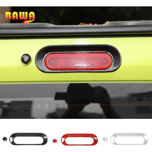 BAWA Car Stickers High Brake Light Decal Frame Cover Trim Car Styling Accessories For Suzuki jimny 2019 2020