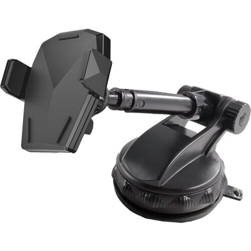 Car Phone Holder Rough Surface Adsorb Sucker Telescopic Universal Support Auto Wireless Charger For Iphone Samsung Xiaomi