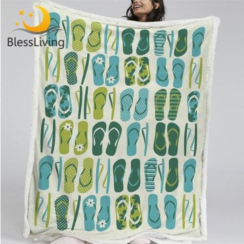 Blessliving Fleece Blankets On The Sofa