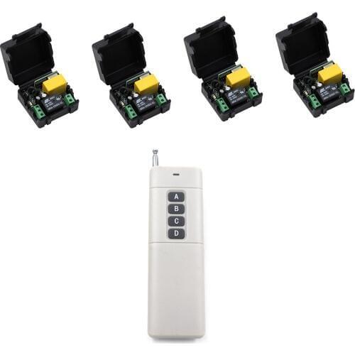 Long Range AC220V Mini Remote Control Switch Latched Input Output LED Lights Wall Lamps Bulb Remote ON OFF Control 315/433MHZ