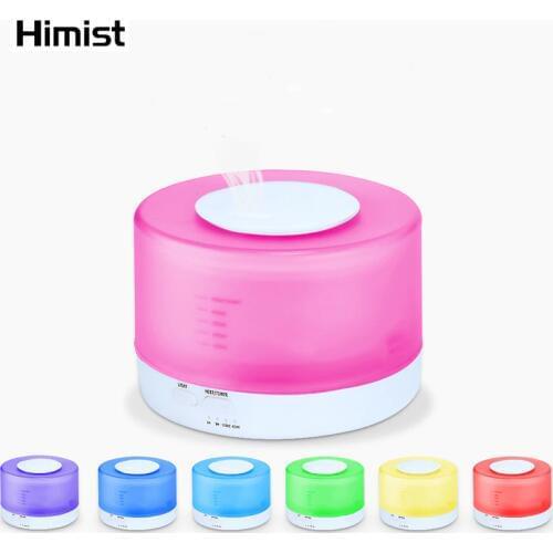 Air Humidifier Ultrasonic Aroma Essential Oil Diffuser LED Aroma Diffuser Lamp Aromatherapy Large Capacity Wood Grain Mist Maker