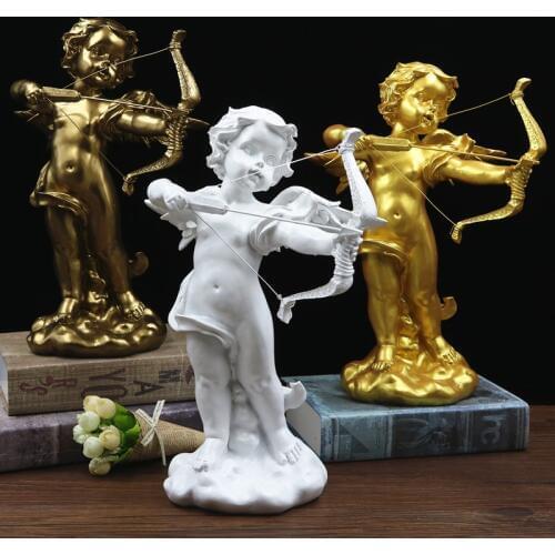 Eros Angel Cupid Archery Figure European Character Resin Craft Decoration Wedding Props Home Decoration
