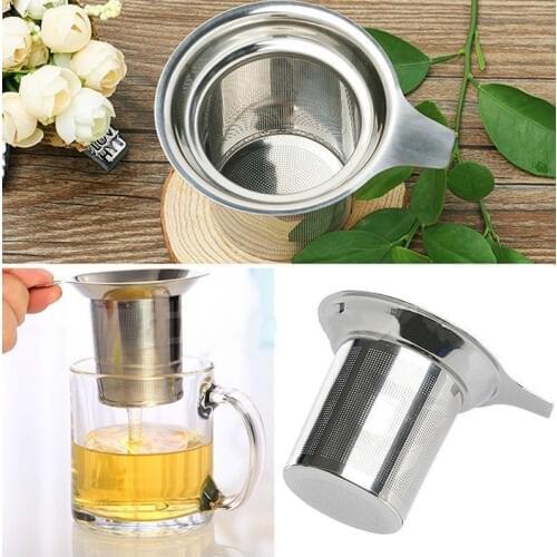 Hot Sale Tea Mesh Infuser Reusable Tea Strainer Teapot Stainless Steel Loose Tea Leaf Spice Filter Drinkware Kitchen Accessories