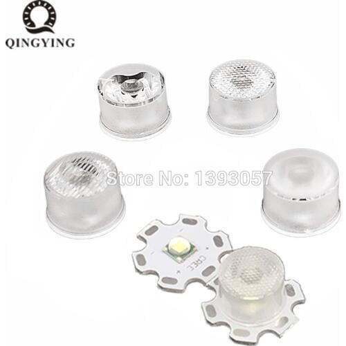 20-100pcs CREE XML lens T5/T6/U2 XHP50 Lens 30 Degree Optical Grade PMMA 13mm 5050 Led Lens Holder Plano Reflector Collimator