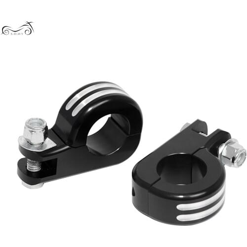 Motorcycle Foot Rest Moto Foot Peg P-Clamp Mounting Kits case For Harley Honda Yamaha Engine Guards 1 1/4" 32mm Highway Bar
