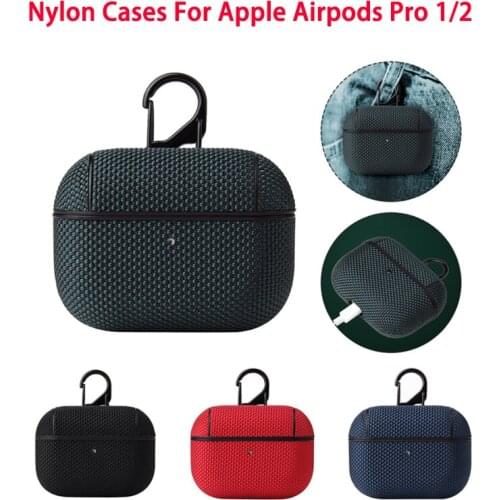 Nylon Cover Case For apple Airpods Pro 1 2 Protective Case sticker Bluetooth-compatible Case for airpod Pro 1/2