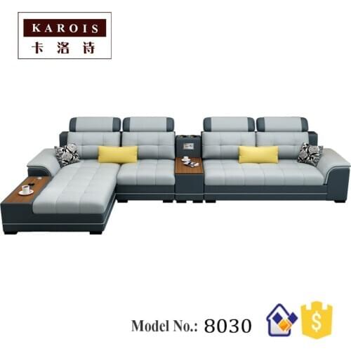 KAROIS8030Technical cloth sofa simple and modern living room corner cloth sofa combination set can be removed and washed